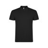 Men's Black polo shirt with collar made from 100% cotton, suitable for corporate uniforms, embroidery, custom printing and everyday professional wear.