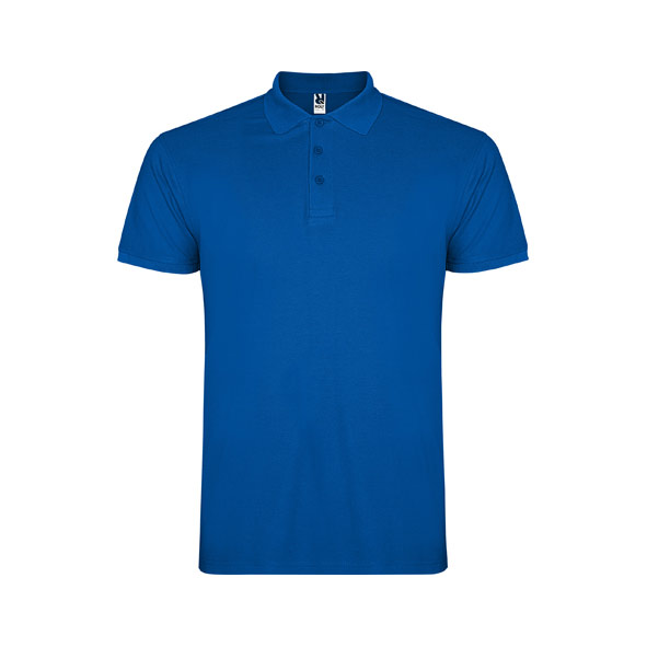 Men's Royal Blue polo shirt with collar made from 100% cotton, suitable for corporate uniforms, embroidery, custom printing and everyday professional wear.