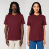 premium-uniseks-bordo-teniska-organichen-pamuk-180g-za-brandirane Premium unisex burgundy organic cotton t-shirt 180 g/m² high quality for workwear, corporate branding and promotional printing
