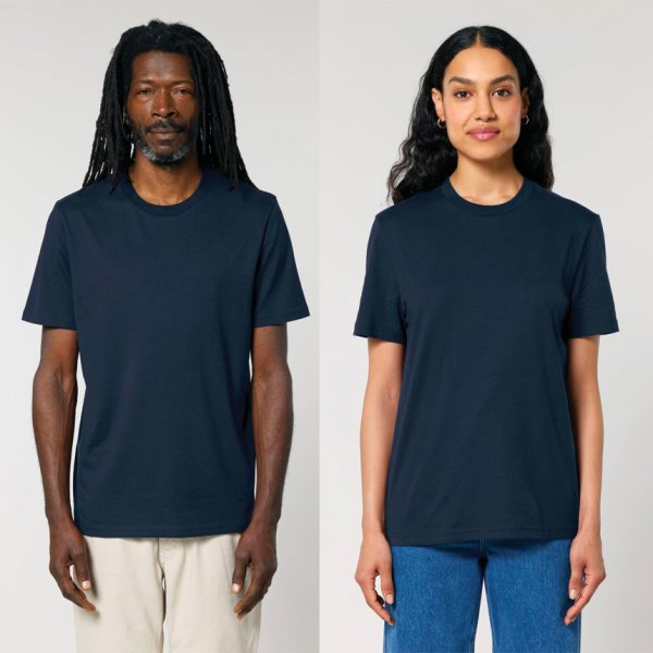 premium-uniseks-teniska-french-navy-organichen-pamuk-180g-za-pechat-i-brandirane Premium French navy organic cotton t-shirt 180 g/m² high quality unisex t-shirt suitable for corporate branding, workwear and custom printing