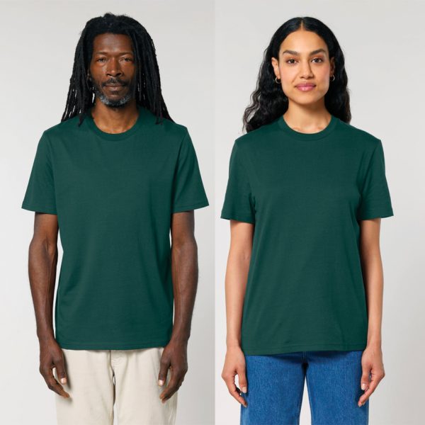 premium-uniseks-teniska-glazed-green-organichen-pamuk-180g-za-pechat-i-brandirane Premium glazed green organic cotton t-shirt 180 g/m² high quality unisex t-shirt made from 100% organic cotton suitable for branding, corporate clothing and custom printing