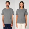 premium-uniseks-teniska-mid-heather-grey-organichen-pamuk-180g-za-pechat-i-brandirane Premium mid heather grey organic cotton t-shirt 180 g/m² high quality unisex t-shirt made from 100% organic cotton for corporate clothing, branding and custom printing
