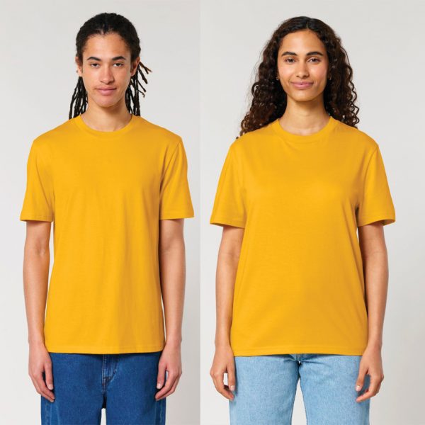 premium-uniseks-teniska-spectra-yellow-organichen-pamuk-180g-za-pechat-i-brandirane Premium Spectra Yellow organic cotton t-shirt 180 g/m² high quality unisex t-shirt made from 100% organic cotton for branding, corporate clothing and custom printing