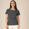 damska-svetlografitena-teniska-organichen-pamuk-za-brandirane Women's light graphite organic cotton t-shirt premium quality for workwear, branding and promotional printing