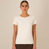 damska-ekryu-teniska-organichen-pamuk-za-brandirane Women's natural raw organic cotton t-shirt premium quality for workwear, branding and promotional printing