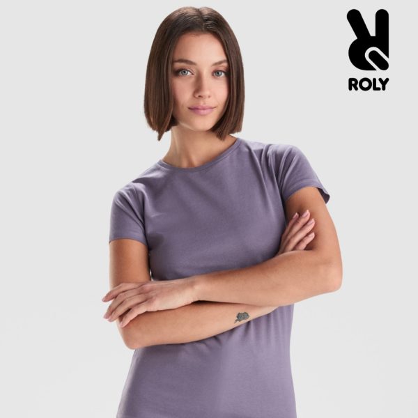 Women's lavender organic cotton t-shirt 175 g/m² premium quality made from 100% organic cotton for custom printing branding and sustainable fashion