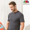 Man wearing heavy cotton graphite grey t-shirt, premium apparel for custom printing, embroidery and corporate branding