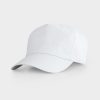 White GO7041C children's five-panel promotional cap with curved visor