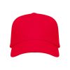 Front view of red GO7041C children's five-panel promotional cap
