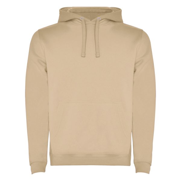 Men's Desert Dust two-tone hooded sweatshirt with kangaroo pocket and contrast hood lining