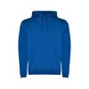 Children's royal blue two-tone hooded sweatshirt with kangaroo pocket and contrast hood lining